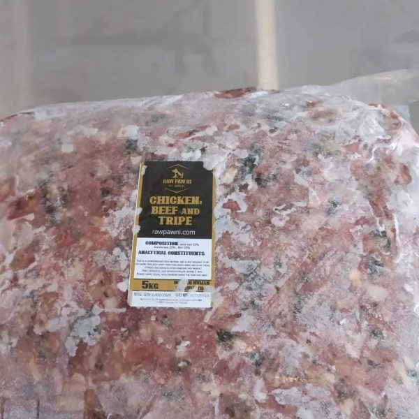 5KG Chicken, Tripe and Beef